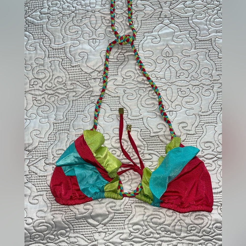 Beach Bunny Multicolored Bikini Top